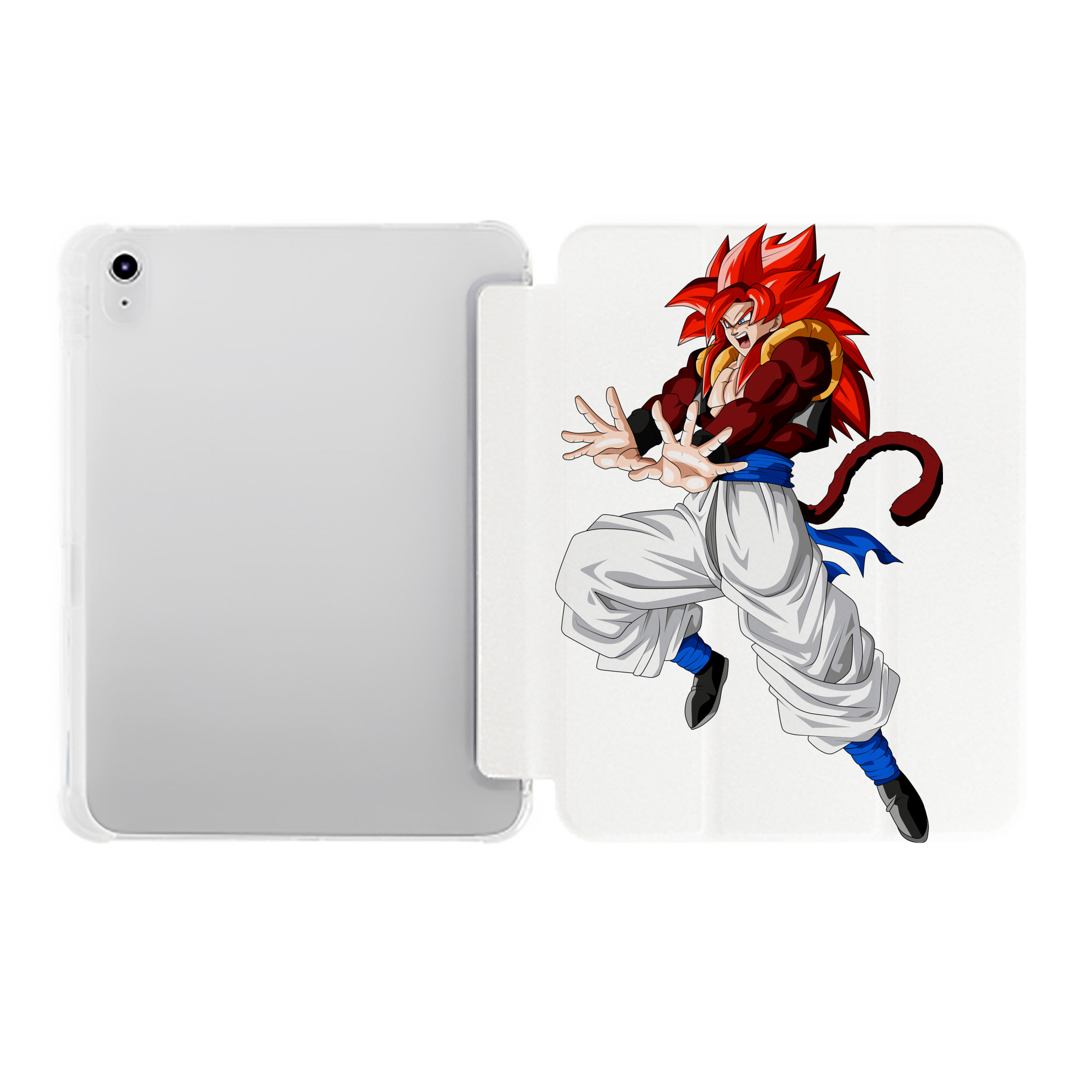 （画像用） ドラゴンボール 孫悟空（そん ごくう）Son Goku カカロット DRAGON BALL Kakarotto IPad ケース ペン収納付き 三つ折りスタンド PUレザー×シリコン 対応機種9.5/10.5/10.9インチ